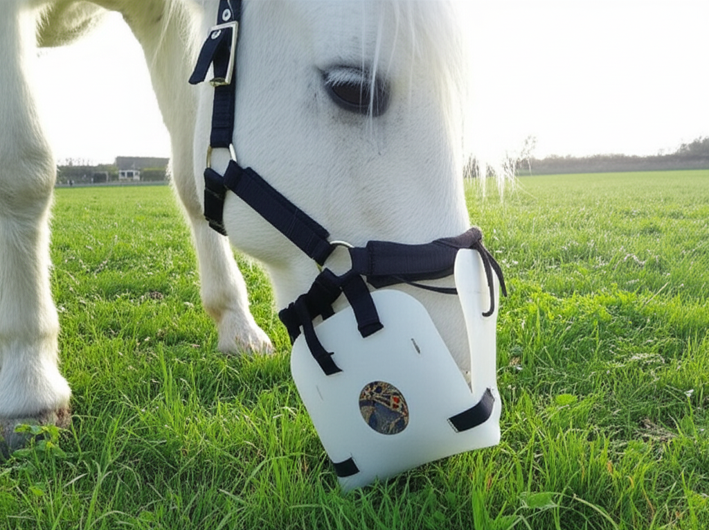 LiteBite Horse Muzzle on Skye